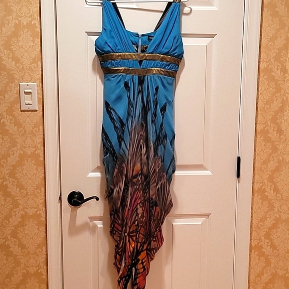 Bebe Maxi Dress 100% silk - Picture 1 of 3